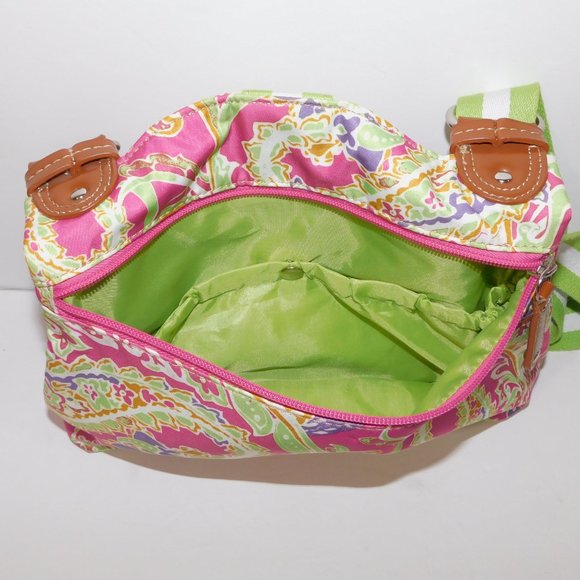 Tyler Rodan Womens Floral Pink Green Purple Purse Shoulder Bag Handbag - Picture 10 of 11